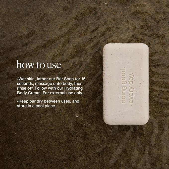 evolvetogether Exfoliating Bar Soap For Women & Men | Exfoliate, Cleanse & Moisturize Skin with a Perfect Lather | For All Skin Types | Vegan, Cruelty-Free, Paraben-Free | Made in USA (Havana, 5 Oz)