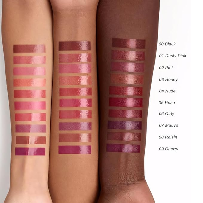 Kaely Girly Honey Lipstick Tinted Lip Balm, Hydrating Shine Lipstick for Women Dry Lips, Moisturizing Nourishing Glossy Lip Gloss Stain Makeup, Sheer Lightweight, Vegan & Cruelty-Free, 06
