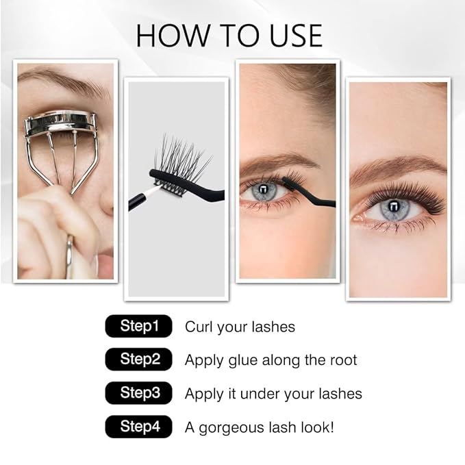 Lash Clusters 120 Clusters DIY Eyelash Extension Natural Look Lightweight Comfortable Handmade Reusable Individual Lashes False Eyelashes DIY at Home (Glamour-12mm)