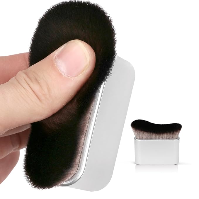 UNIMEIX Self Tanner Brush Sunscreen Body Makeup Brush Kabuki Blend Applicator Spray Tan Blending Beauty Brush for Body Coverage Perfector(Sliver)