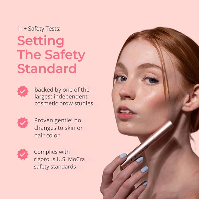 Eyebrow Growth Serum by ForChics - Natural Brow Thickening Treatment with Peptides and Biotin- Hormone-Free, Vegan and Cruelty-Free- Fuller Brows in 2 Weeks- 0.10oz/3ml