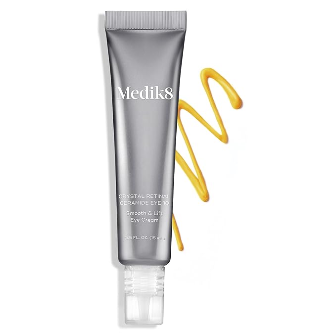 Medik8 Crystal Retinal Ceramide Eye 10 - Gentle Vitamin A Eye Cream - Reduces Appearance of Wrinkles - Perfect for Sensitive Skin - 0.5 ml