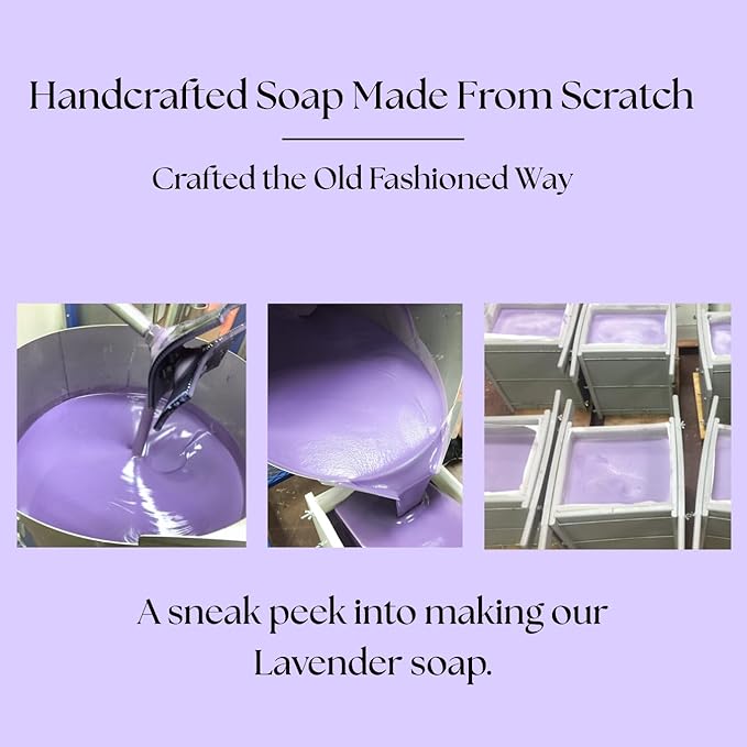 Aspen Kay Naturals Lavender and Goats Milk Soap Bar. Natural Lavender Soap with Organic Shea Butter & Pure Essential Oils. Gentle for Face and Body. For Men, Women & Teens. Handmade in USA. (3 pack)