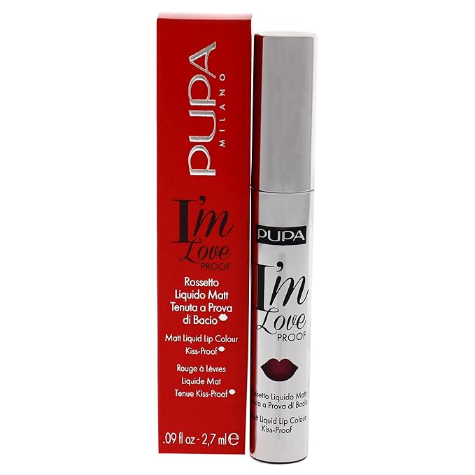 Pupa Milano I Am Love Proof Matt Liquid Lip Color - 007 Bright Fuchsia for Women - 0.09 oz Lipstick