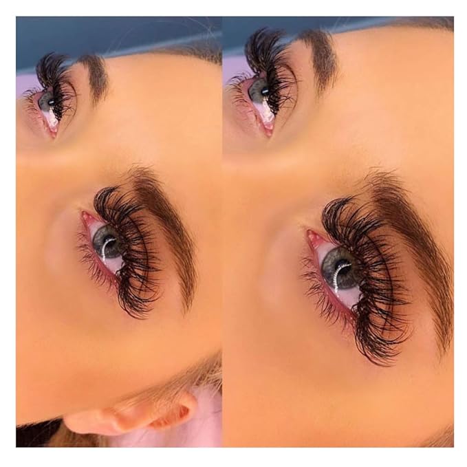 Volume Lashes 0.07mm FADLASH D DD Curl Easy Fan Lashes 2D-10D Self Fanning Eyelash Extensions 8-18mm Length Volume Lash Extensions Withstand about 194℉(0.07-D, 16mm)