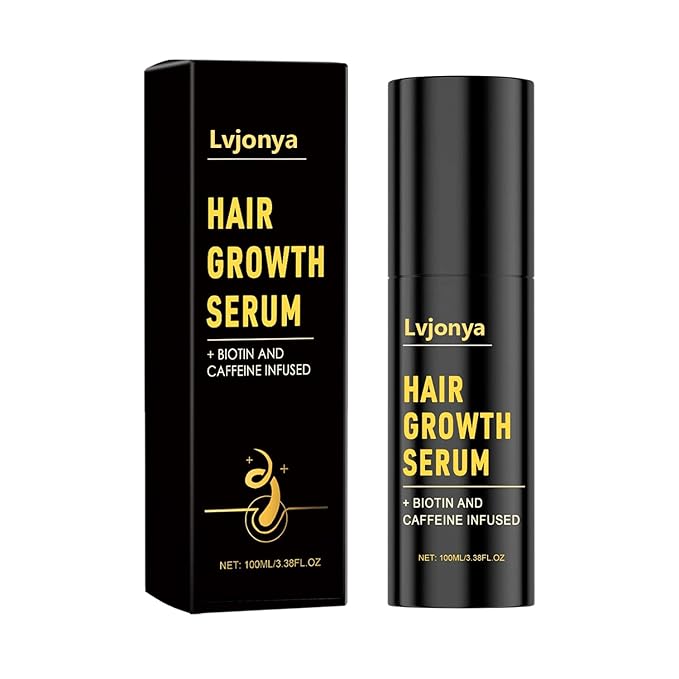 Hair Growth Serum,Hair Growth Spray, Natural Rosemary Oil Dr. Sebi Approved, Vegan Hair Growth Thickening for Women Men Thinning Hair Regrowth (Black)