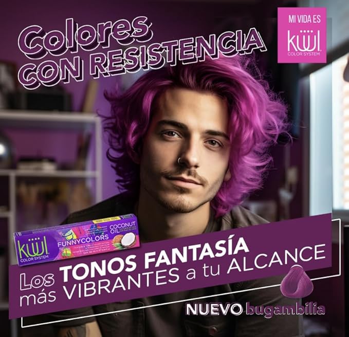 Küül's FUNNY COLORS - Tintes de Fantasia ((BUGAMBILIA), 3.04 oz)