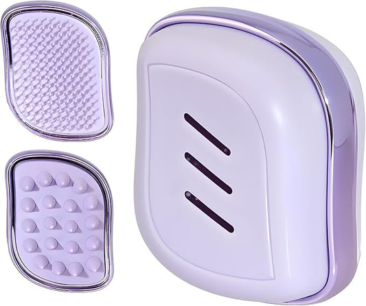 2-in-1 Scalp Massager Shampoo Brush,Scalp Dandruff Removal with Soft Silicone Bristles,Wet & Dry Scalp Care Head Scrubber Hair Washing,Comfortable for All Hair Types