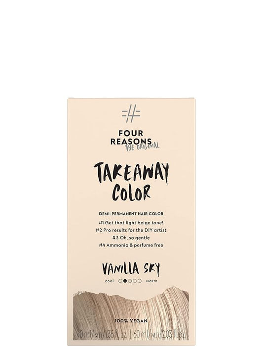 Four Reasons Original Takeaway Color - Vanilla Sky – 9.13 Bright Light Beige - Demi-Permanent Hair Color - Ammonia-Free and Fragrance-Free Hair Dye - 100% Vegan & Cruelty Free