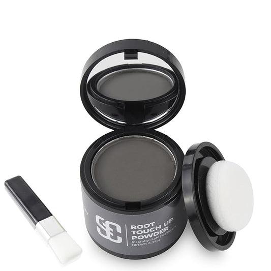 SOVONCARE Hairline Powder - Root Touch Up & Gray Hair Concealer for Men and Women, Instantly Covers Thinning Hair and Bald Spots, Natural-Looking Coverage Gray 0.35 oz