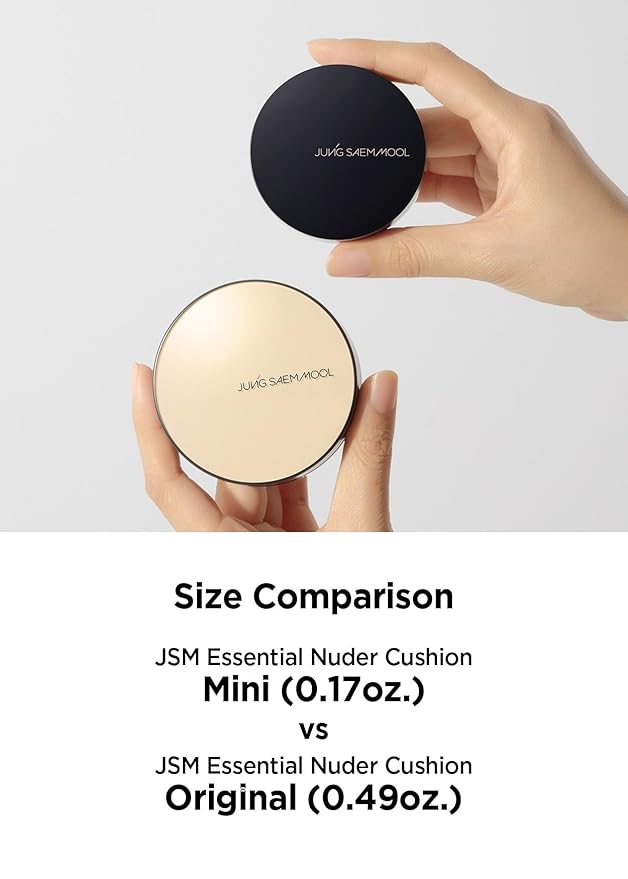 [JUNGSAEMMOOL OFFICIAL] Essential Skin Nuder Cushion Mini (02 Fair Light) | SPF50 Broad Spectrum