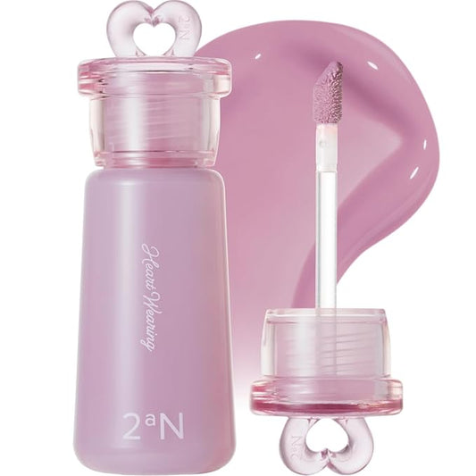 2aN Heart Wearing Liquid Cheek (0.15oz) – Dewy Liquid Blush with Soft Glow & Clear Layering | Hydrating Essence + Glossy Oil Blend | Buildable, Finger-Blend Texture | 8 Vibrant Shades (08 Pansy Glow)