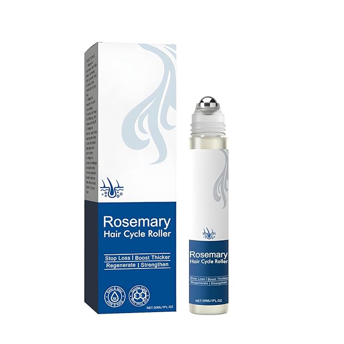 Rosemary Hair Growth Serum - Roll-On Hair Growth Serum with Redensyl & Anagain, Suitable for All Women's Hair Types(30ml)