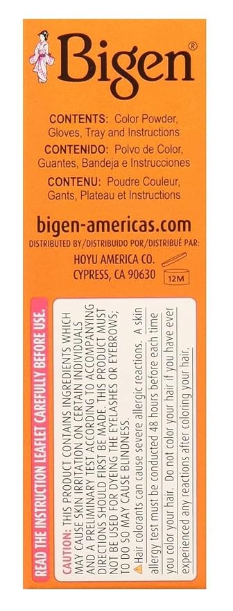 Bigen Powder Hair Color #46 Light Chestnut 0.21oz (6 Pack)