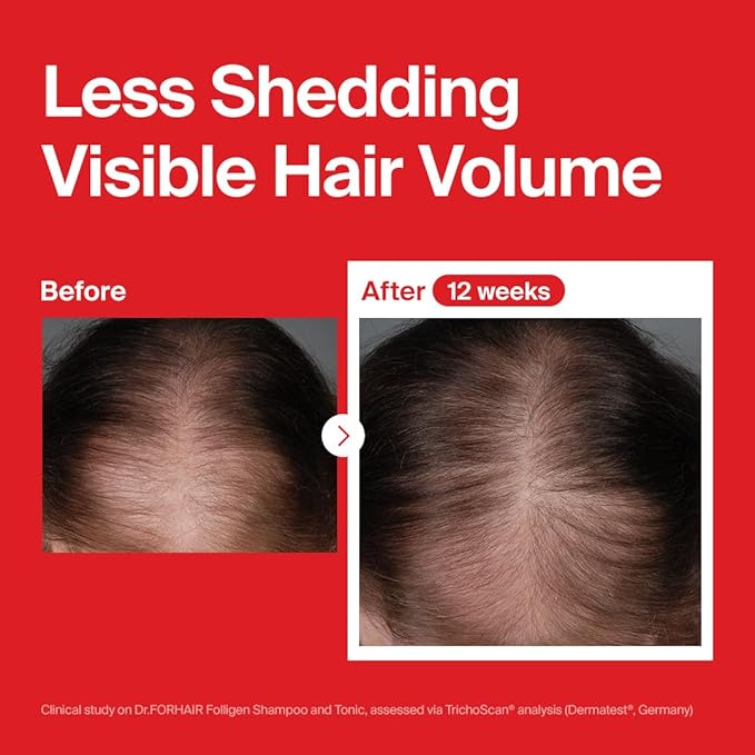 DR.FORHAIR Folligen Shampoo | Korean Hair Care | Clarifying, Anti Dandruff, Scalp | For Hair Thickening & Fuller Looking, 16.91 fl oz