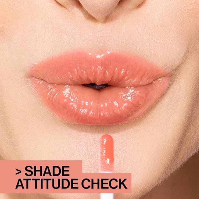 wet n wild MegaSlicks Lip Gloss, Ultra-Glossy, Vitamin-E Enriched, Ultra-Gloss High Shine Moisturizing, Cruelty-Free & Vegan - Champagne Please