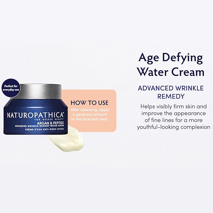 Naturopathica Argan & Retinol Wrinkle Remedy Night Gel Cream, Overnight Retinol Moisturizer to Help Improve Fine Lines and Wrinkles, Face Moisturizer for Men and Women, 1.69 fl oz