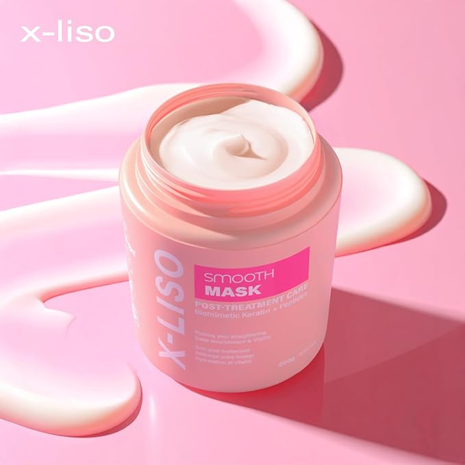 Smooth Mask - Keratin Hair Mask Treatment for Dry Damaged Hair, Post-Keratin Care with Biomimetic Keratin, Peptides & Brazil Nut Oil - Deep Conditioning Mask for Frizz Control & Hydration