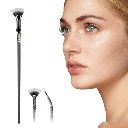 Folding Angle Scalloped Lash Brush, 2024 Upgraded Mascara Fan Brush, Eyelash Comb Separator Makeup Tool, Multifunctional Eyelash Comb Separation Tool, Eyelash Fan Brushs Stick Makeup Tool (1pc)