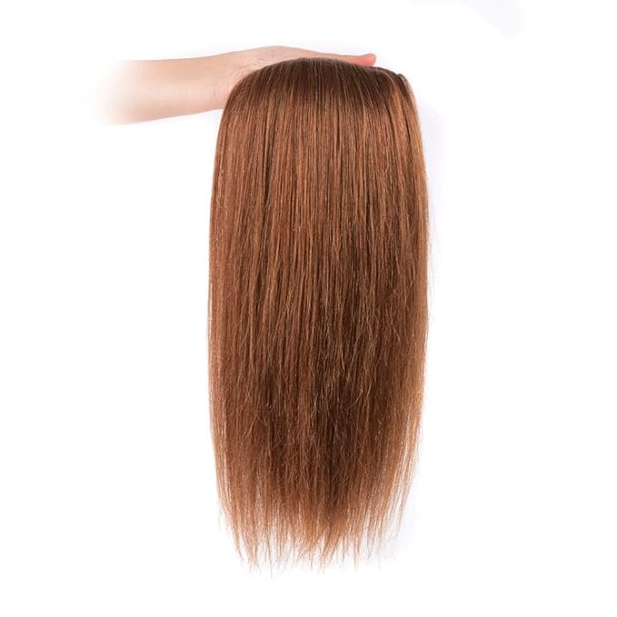 14" Hair Extensions Clip in Remy Human Hair for Women - Silky Straight Clip in Hair Extensions 50grams 4pieces Auburn #30 Color