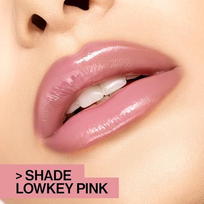 wet n wild MegaSlicks Lip Gloss, Ultra-Glossy, Vitamin-E Enriched, Ultra-Gloss High Shine Moisturizing, Cruelty-Free & Vegan - Rasp-berry Voice