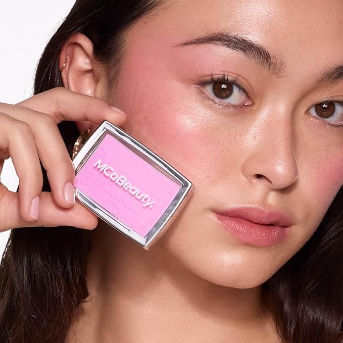 MCoBeauty - Glow Up pH Powder Blush - Silky Finish With Soft Matte Texture Blusher Powder - Vivi Pink Shade - Face Make-up With Blendable Formula For Everyday Use