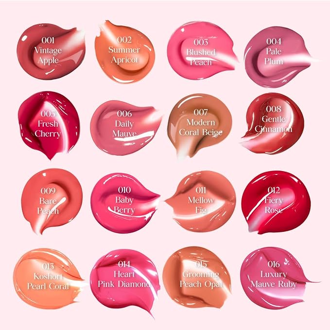 CLIO CRYSTAL GLAM TINT (009 BARE PEACH), Glossy Finish, Lightweight, Buildable, Glass-Like