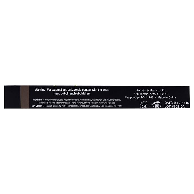 Arches and Halos Duo Luxury Brow Powder - Eyebrow Shaper and Color - Powder Compact with 2 Neutral Shades - Vegan - Charcoal - 0.1 oz
