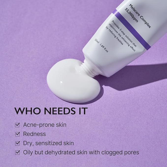 Genabelle Melacare Intensive Cream – Targeted Care for Uneven Skin Tone, Hydrating & Nourishing Daily Moisturizer with Niacinamide and Tranexamic Acid 1.69 fl oz