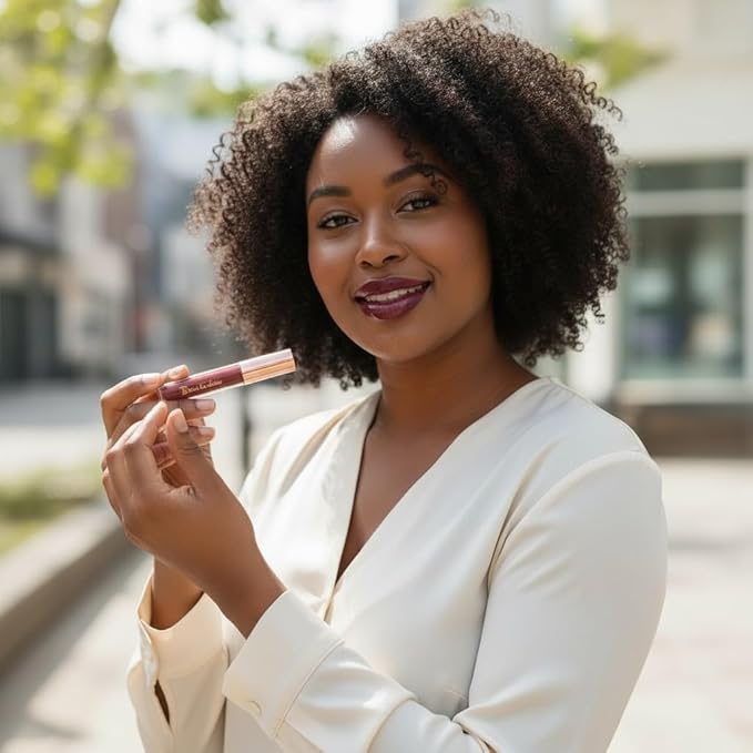 Black Goddess Lustre Lip Gloss | High Shine Gloss, Vegan and Cruelty Free (Hot Pink)