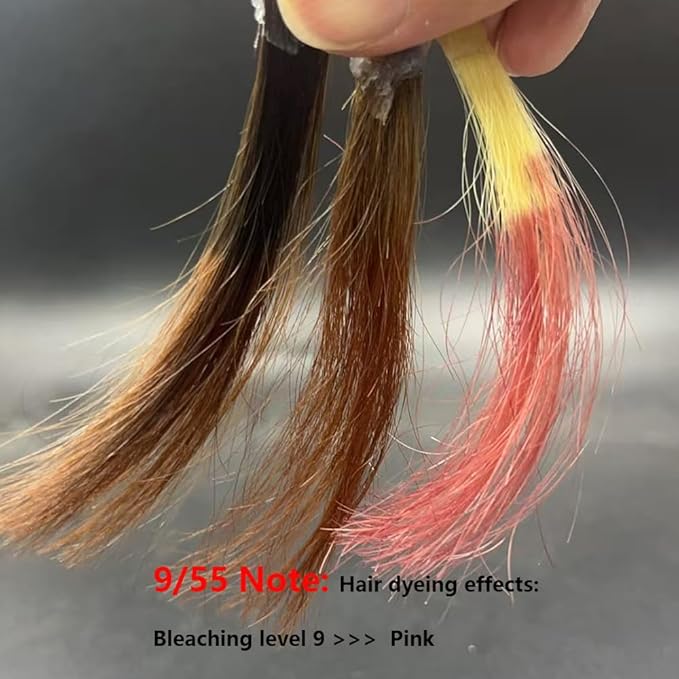 PureStyle 100ml Professional Permanent Hair Color Dye Cream Ammonia Free, Long Lasting Pink Color, 100% Gray Coverage, Natural Shine, For All Hair Types Easy At Home Application
