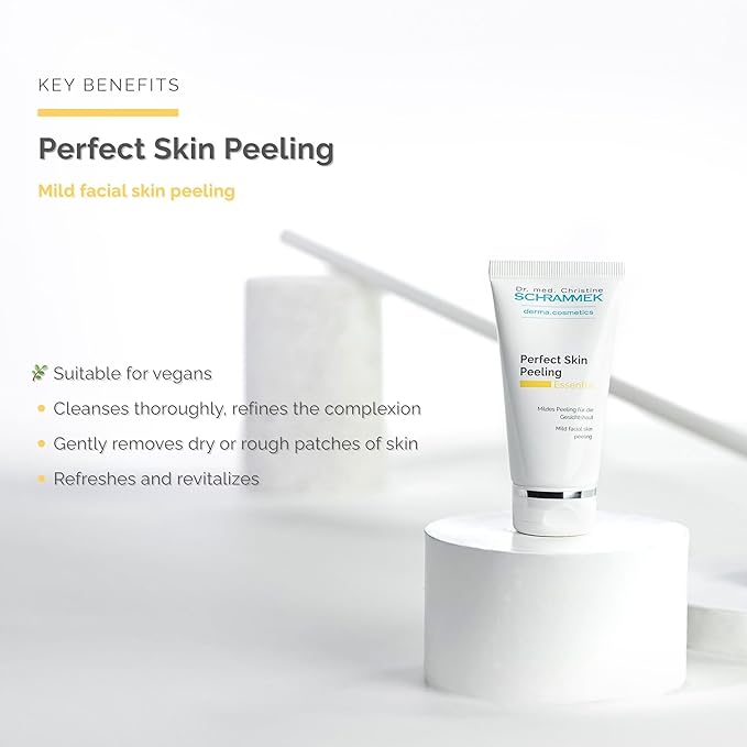 Perfect Skin Peeling (1.7 fl oz) - Mild Facial Skin Peeling - Removes Excess Sebum & Skin Particles - with Vitamin E & Apricot Kernel Oil - Face Peeling - Skin Care - Dr. Schrammek