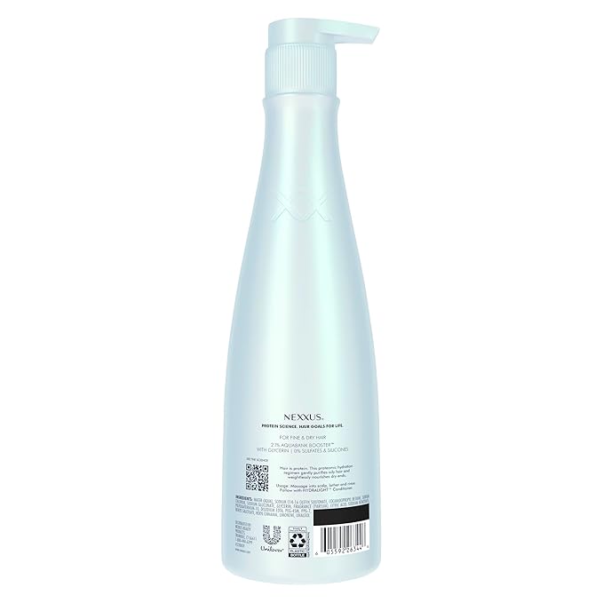 Nexxus Hydra-Light Weightless Moisture Shampoo Replenishing Shampoo for Oily Hair Silicone free 13.5 oz