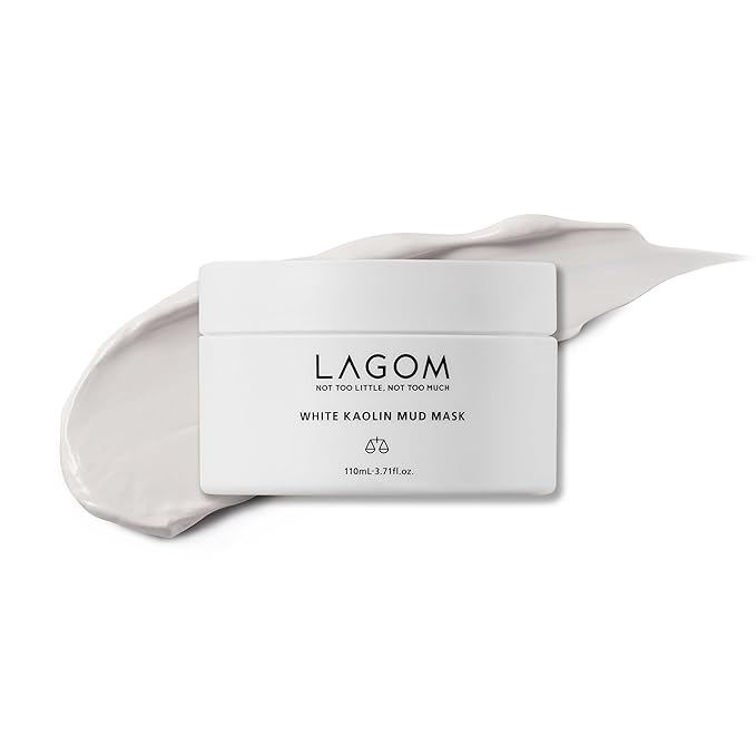 LAGOM White Kaolin Mud Mask for Blackhead Care, Purifying Pore, Dermatologically Tested, for Makeup Boosting 3.3 Fl Oz