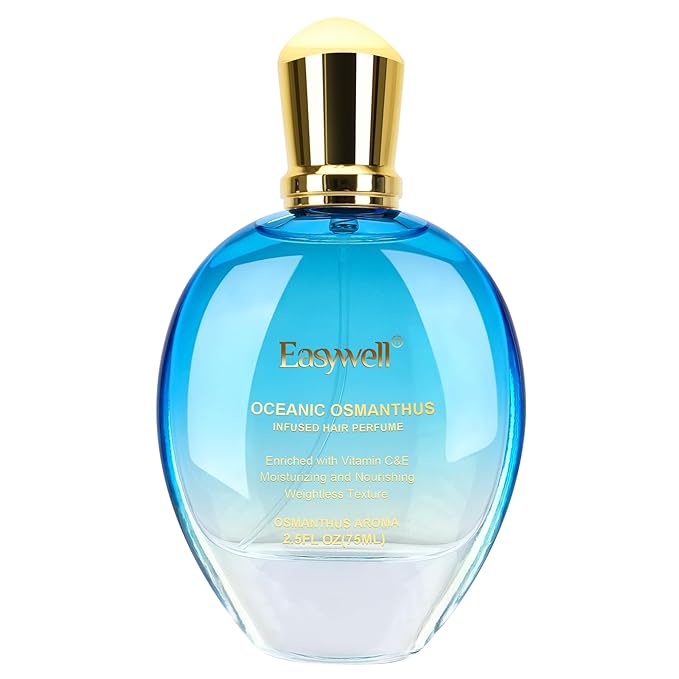 Hair Perfume for Women, Christmas Gift Birthday Gifts for Mom and girls, Leave In Conditioner Spray with Vitamin B5, Hair Care Fragrance, Hair Oil Mist, Oceanic Osmanthus, 2.5 fl oz