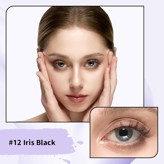 Soft Magnetic Eyelashes Kit with Applicator, No.12 Iris Black BearisBug, Reusable Glue-free Wispy Magnetic Lashes, Cruelty-free False Lashes, Waterproof, Lightweight, Suit for Heavy Makeup