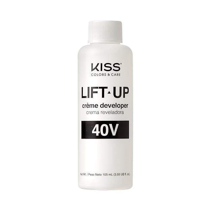 KISS Lift Up Complete Hair Bleach & Icy Silver Toner Kit, Gentle Conditioning Formula that Reduces Brassiness, Complete 6-Pc DIY Bleach Kit, ICE