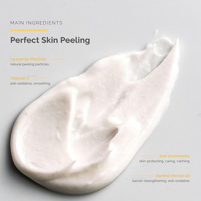Perfect Skin Peeling (1.7 fl oz) - Mild Facial Skin Peeling - Removes Excess Sebum & Skin Particles - with Vitamin E & Apricot Kernel Oil - Face Peeling - Skin Care - Dr. Schrammek
