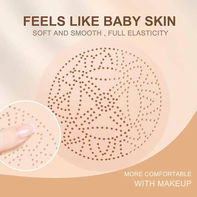 Mushroom Air Cushion CC Cream，Moisturizing Concealer Foundation, Waterproof, Long-lasting Color, Even Skin Tone, Suitable for All Skin Types（Natural）