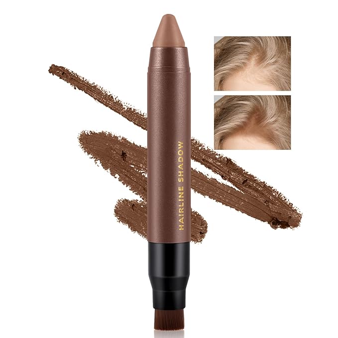 Boobeen Hairline Powder Stick, Hair Shadow Concealer for Thinning Hair, Waterproof Root Touch-Up to Quickly Cover Grey and Conceal Hair Loss