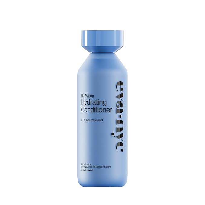 Eva NYC Hyaluronic Acid Hydrating Conditioner - Adds Moisture, Softness and Shine - Deep Conditioner for Dry Hair - 48 Hour Hydration - Restore Moisture for All Hair Types - Jasmine Scent - 10 fl oz