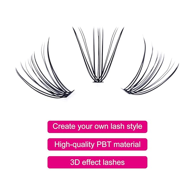 FADLASH Lash Clusters Extensions Individual Lashes Natural Soft 120pcs 20D D Cur Natural Long Black Faux Mink Volume Lash Extensions Reusable Artificial Eyelashes (20D-0.07-D, 15mm)