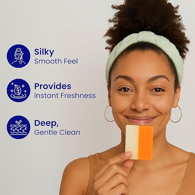 Glutathione Soap Bars – Holidays Deep Cleansing & Hydrating Soap for Smooth, Refreshed Skin – Gentle Exfoliating Formula for Face & Body – 150g x 3 Bars