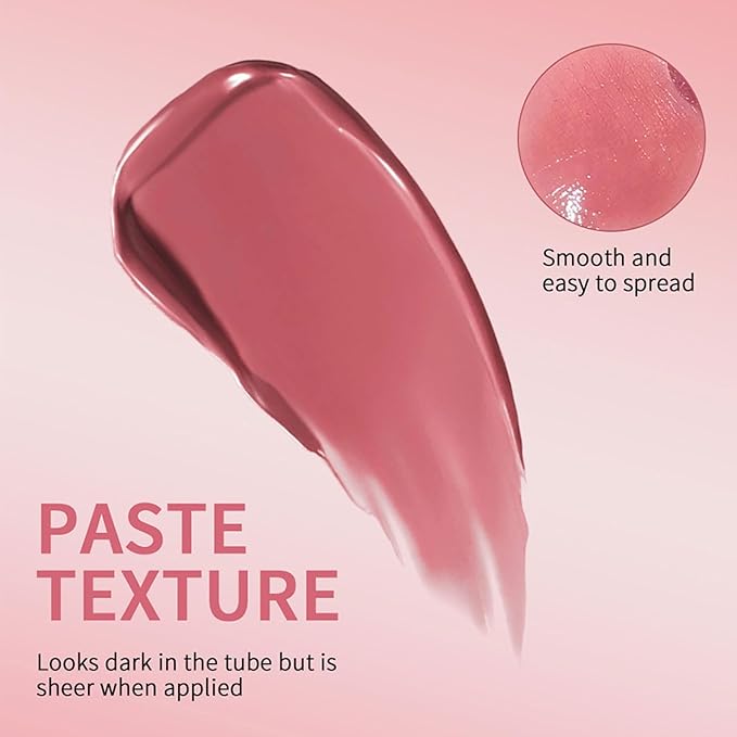 Honey Lipstick Sheer Tinted Lip Balm, Hydrating & Nourishing, Natural Glossy Finish, Moisturizing Lip Color for All Skin Tones Women, Pink