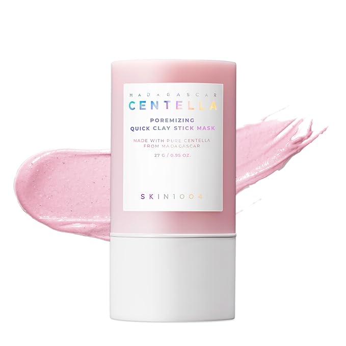 SKIN1004 Poremizing Quick Clay Stick Mask 0.95oz, 27g, Korean Face Treatment for Pore Minimizing, Pink Clay Mask with Himalayan Pink Salt & Madagascar Centella for Skin Softness, Korean Skin Care