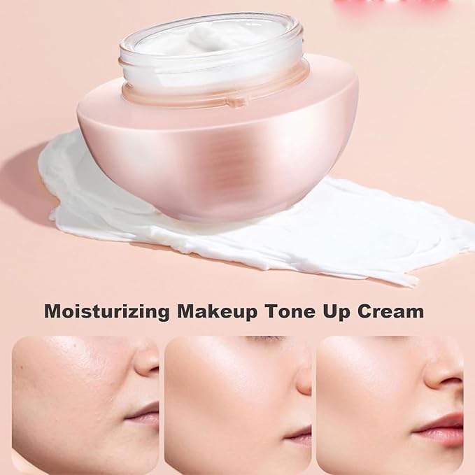 Moisturizing Brightening Concealer Smooth Tone-Up Cream, Corrector Iluminador Hidratante Crema TóNica, Moisturizer Brightening Concealer Smooth for All Skin (2pcs, 1.8 Oz)