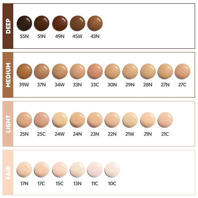 TIRTIR Mask Fit Red FoundationㅣLong Lasting Flawless Coverage, Energy Essence, Lightweight, Hydrating, Pore-Blurring, Breathable Satin Finish, Makeup, Radiant Skin, #55N Espresso, 1.01 Fl Oz