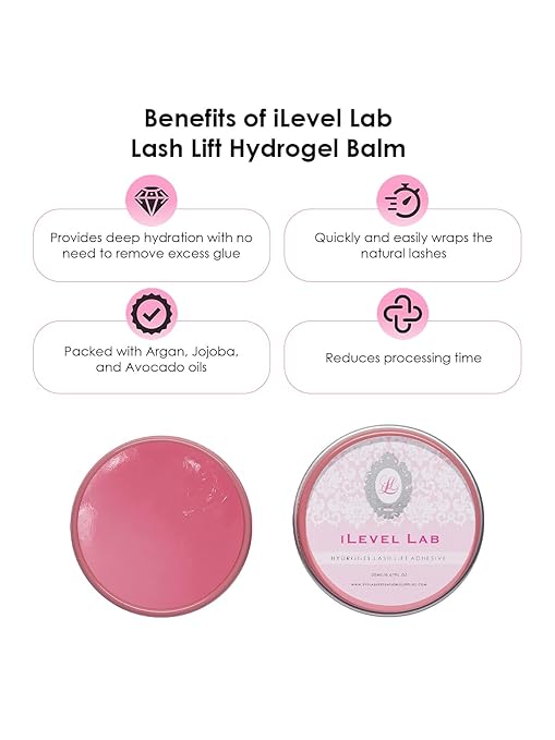 iLevel Lab Lash Lift Glue Balm Lash Lift Adhesive Strong Sticky Hydrogel Eyelash & Eyebrow Perm Glue Balm Brow Lamination Gel