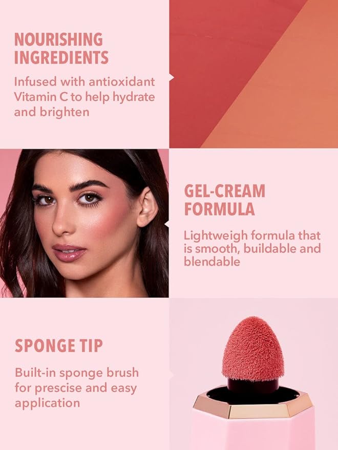 SHEGLAM Color Bloom Liquid Blush Makeup for Cheeks Matte Finish - Float On