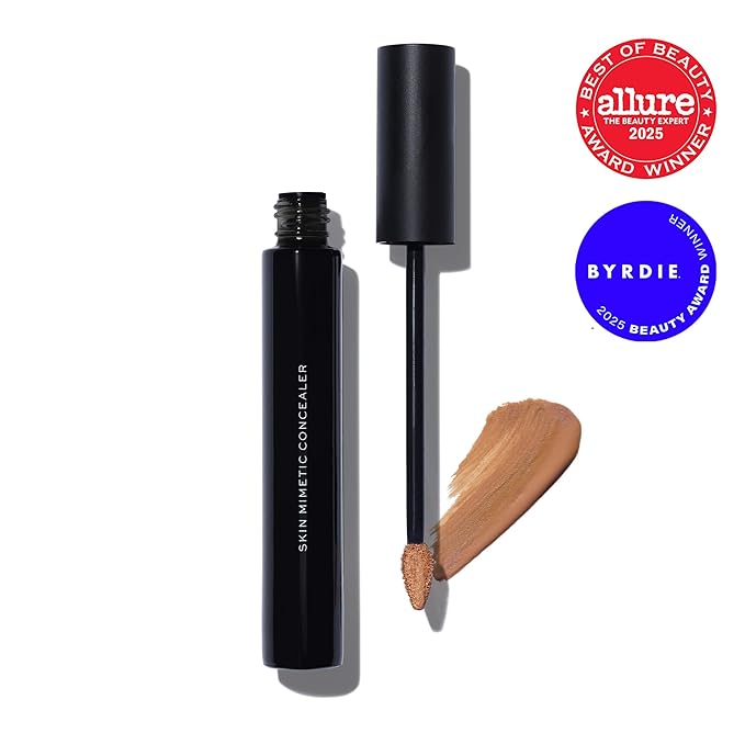 MAKE Beauty Skin Mimetic Concealer Buildable Medium Coverage Hydrating Concealer for Dark Circles Spot Concealing Brightening Crease-Free, Including Mature Skin. Radiant Finish. 12 Tan Warm